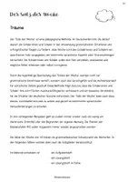 Vorschau - Arbeitsblätter - Satz der Woche 13 Klasse 8-10: Träume - Seite 1