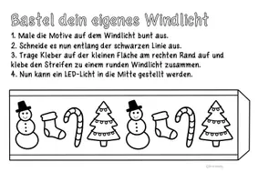 Vorschau - Mal- und Bastelvorlagen - Windlichter zum Basteln in der Winter- und Weihnachtszeit - Kunst Materialpaket - Seite 3