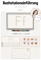 Vorschau - Präsentationen/Tafelbilder - Anfangsunterricht Deutsch: Buchstabeneinführung "Ff" für die digitale Tafel - Deckblatt