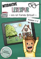 Vorschau - Interaktives Material - Interaktive Lesespur (PDF) - Wo ist Farids Brille? (Klasse 1/2) - Deckblatt