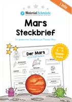 Vorschau - Arbeitsblätter - Steckbrief zum Planeten "Mars" - Deckblatt