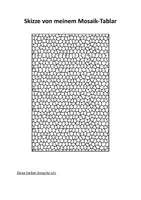 Vorschau - Arbeitsblätter - Vorlage Skizze für mein Mosaik-Tablar - Seite 1