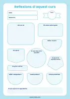 Vista previa - Hojas de trabajo - Reflexions per acomiadar el curs escolar - Portada