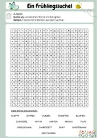 Vorschau - Arbeitsblätter - Ein Frühlingssuchsel (Deutsch / Vertretung) - Deckblatt