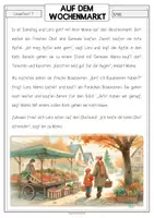 Vorschau - Arbeitsblätter - OBST UND GEMÜSE Lesetext (Wochenlesehausübung) - Seite 2