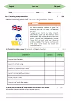 Vorschau - Test - 5. Klasse Englischarbeit (5 Kompetenzen) mit EH (Lösungen) - Seite 3
