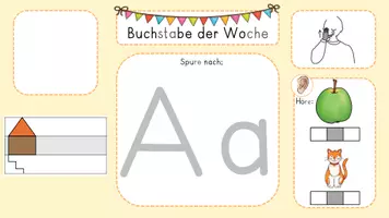Vorschau - Arbeitsblätter - Buchstaben Einführung für die digitale Tafel - Seite 2