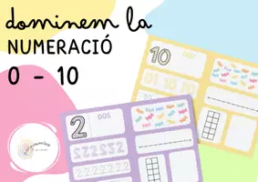 Vista previa - Hojas de trabajo - DOMINEM LA NUMERACIÓ DEL 0 AL 10 - página 1
