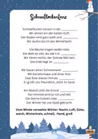 Vorschau - Arbeitsblätter - Wintergedicht als Lückentext - Finde die Reimwörter! - Seite 1