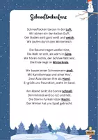 Vorschau - Arbeitsblätter - Wintergedicht als Lückentext - Finde die Reimwörter! - Seite 2
