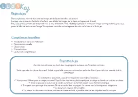 Aperçu - Apprentissages en autonomie - JEU DE LECTURE - halloween - Page 2