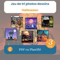 Aperçu - Jeux - JEU DE TRI PHOTOS DESSINS - halloween - Page de couverture
