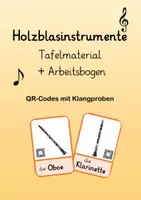 Vorschau - Arbeitsblätter - Holzblasinstrumente Tafelmaterial AB Klangbeispiele - Deckblatt