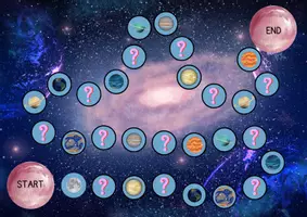 Vorschau - Spiele - Prepositions/Planets - Brettspiel (CLIL) - Seite 1