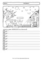 Vorschau - Arbeitsblätter - Lesen und Malen Halloween - Spinnis Plan #huhuhalloween - Seite 3