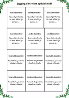 Aperçu - Préparation de séance / Séance complète - Jogging d'écriture (de Noël) cycle 2 et 3 - Page 3