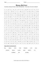 Vorschau - Arbeitsblätter - Money Matters - vocabulary dealing with money, income and deductions - Deckblatt