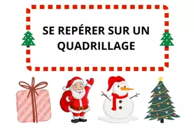 Aperçu - Apprentissages en autonomie - Se repérer sur un quadrillage (version Noël) - Page de couverture
