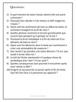 Aperçu - Feuilles d'exercices - Compréhension de lecture - txt narratif - Page de couverture
