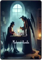 Vorschau - Arbeitsblätter - Faust I | Material-BUNDLE | Analyse, Zusammenfassungen und Aufgaben - Deckblatt