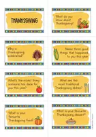 anteprima - Flashcard - Thanksgiving speaking cards; carte parlanti (inglese) - Pagina 1