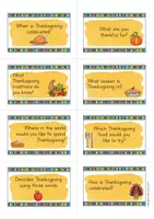 anteprima - Flashcard - Thanksgiving speaking cards; carte parlanti (inglese) - Pagina 3