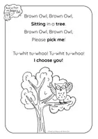Vorschau - Mal- und Bastelvorlagen - Brown Owl - 4 Simple Classroom Rhymes - Seite 3