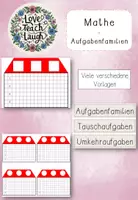 Vorschau - Arbeitsblätter - Aufgabenfamilien Materialpaket - Deckblatt