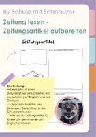 Vorschau - Arbeitsblätter - Zeitung im Unterricht lesen (Arbeitsblatt und Hinweise für schweizer gratis Zeitungen) - Deckblatt