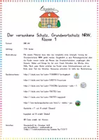 Vorschau - Unterrichtsreihen - Grundwortschatz NRW & Rechtschreiben: Der versunkene Schatz (Übungsheft) - Deutsch - Kl. 1 - Seite 1