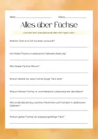 Vorschau - Arbeitsblätter - Alles über Füchse - Leseverstehen - Seite 2