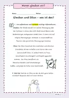 Vorschau - Unterrichtsreihen - Unterrichtseinheit: Woran glauben wir? Glauben und Ethos - Seite 2