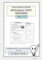 Vorschau - Arbeitsblätter - Mitfühlen statt wegsehen - Zivilcourage - Deckblatt