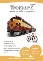 anteprima - Esercizi - Schede trasporti STAMPATELLO IT-EN REALI Immagini Vol.2 - Pagina di copertina