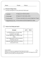 Vorschau - Arbeitsblätter - Lesetext mit Fragen zum Leseverstehen: Warum fliegen viele Vögel im Herbst in den Süden? Vogelzug 🦅📚 - Seite 3