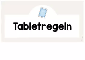 Vorschau - Bildkarten - Tablet - Regeln (beige) - Seite 3