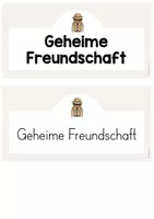 Vorschau - Bildkarten - Geheime Freundschaft / Geheimer Freund - Soziales Lernen (beige und bunt) - Seite 3