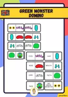Vista previa - Juegos / Gamificación - Green monster domino - Portada