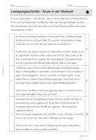 Vorschau - Arbeitsblätter - Lesespur Feuer in der Steinzeit Klasse 4 5 - Seite 3
