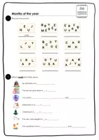 Vorschau - Arbeitsblätter - English-Worksheets: Family, Months, Colours, Numbers - Seite 2
