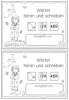 Vorschau - Arbeitsblätter - Lautgetreue Wörter schreiben: Herbst (Anfangsunterricht Deutsch Grundschule Klasse 1) - Seite 2