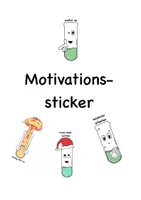 Vorschau - Mal- und Bastelvorlagen - Motivationssticker Chemie (neu sortiert) - Deckblatt