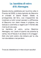 anteprima - Piani di lezione - La bambina di vetro: attività ispirate all'albo di B. Alemagna - Pagina 1