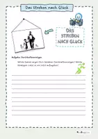 Vorschau - Arbeitsblätter - Durchhaltevermögen und Zukunftsgestaltung am Film "Streben nach Glück" - Seite 1