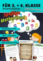 Vorschau - Arbeitsblätter - Mathe-Abenteuer mit Rätseln – Schatzsuche für Klasse 3/4 - Deckblatt