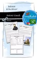 Vorschau - Arbeitsblätter - Antoni Gaudí: Infotext & Steckbrief - Deckblatt