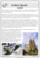 Vorschau - Arbeitsblätter - Antoni Gaudí: Infotext & Steckbrief - Seite 2
