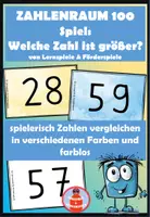 Vorschau - Stationenlernen - Zahlen im ZR 100 spielerisch vergleichen - Aufdeck-Duell - Deckblatt