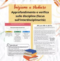 anteprima - Materiale di supporto/inclusione - Introduzione alle discipline - test e approfondimento - Pagina di copertina