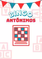 Vista previa - Tarjetas / Manipulativos - BINGO DE ANTÓNIMOS PARA PRIMARIA - página 1